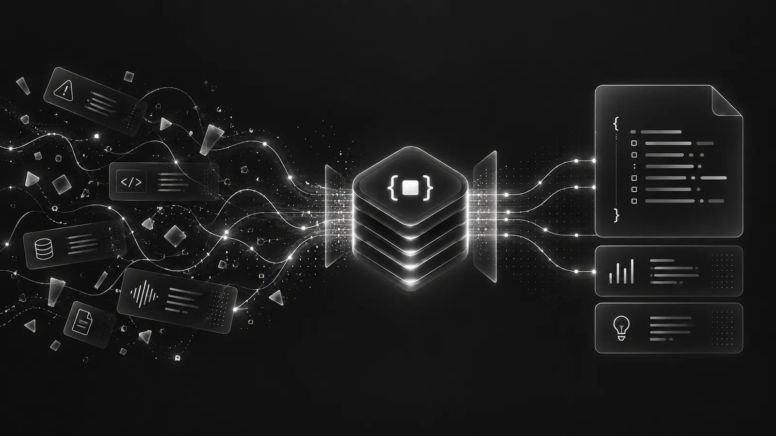 Noisy application and event signals becoming structured findings through a debug bundle